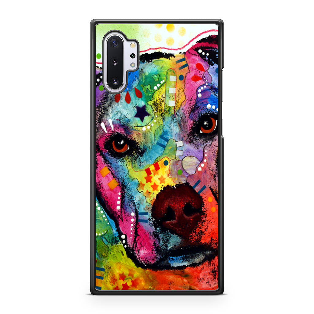 Pitbull Love Painting Galaxy Note 10 Plus Case