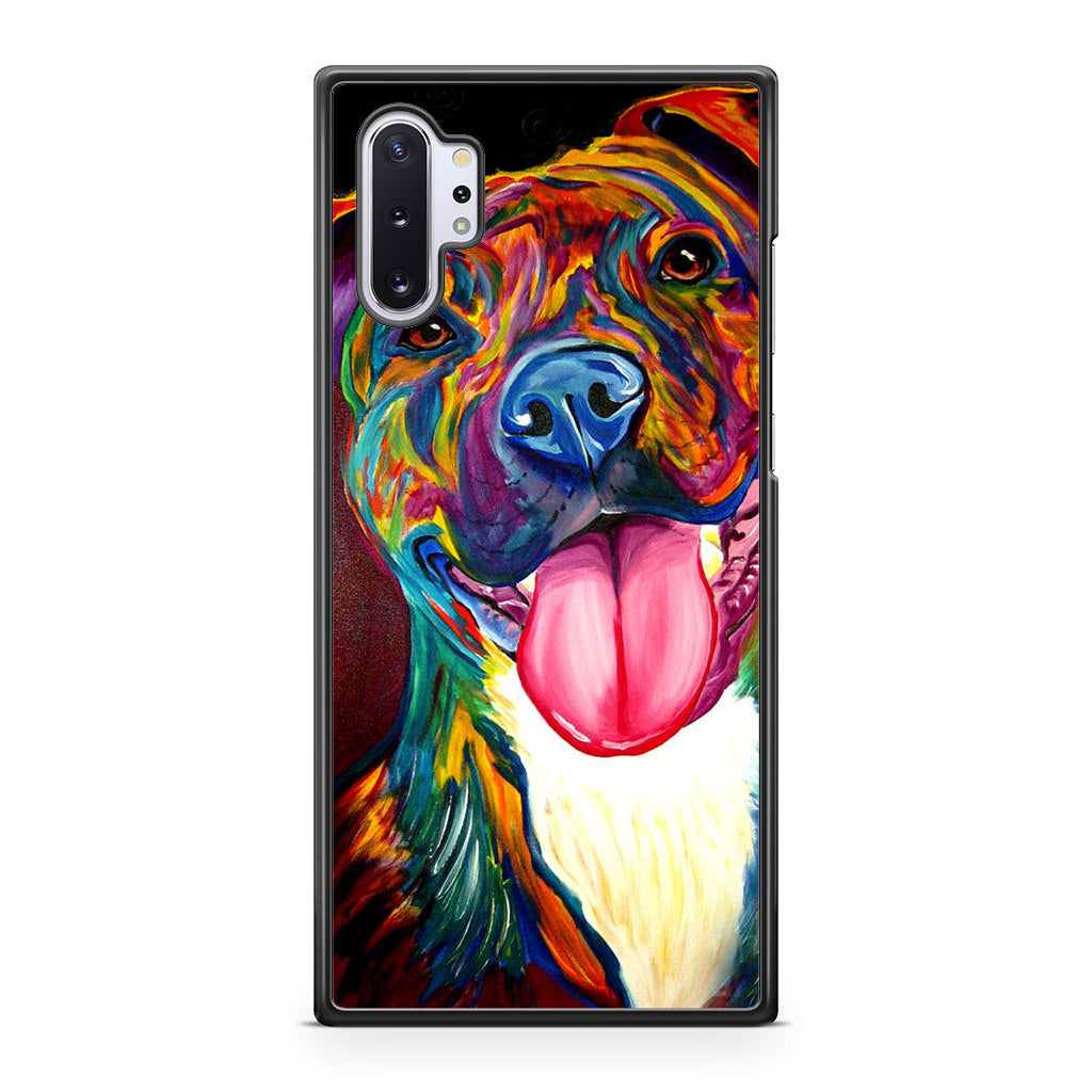 Pitbull Painting Art Galaxy Note 10 Plus Case