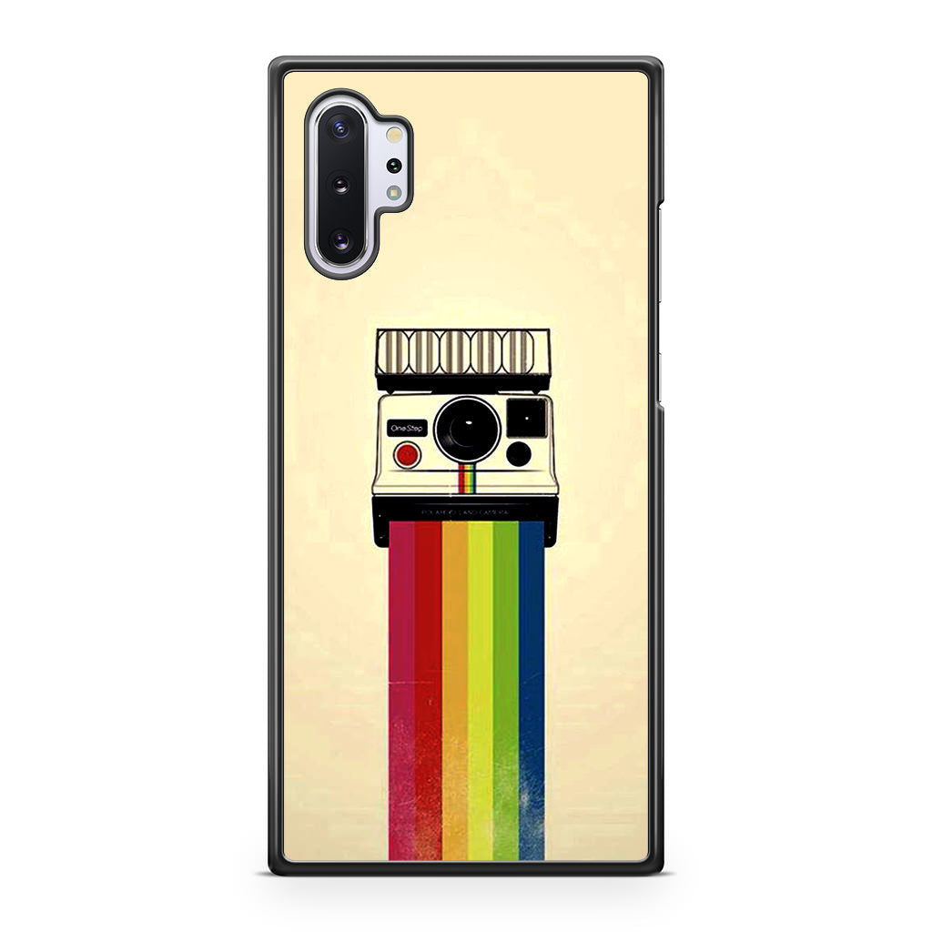 Polaroid Camera Colorful Rainbow Galaxy Note 10 Plus Case