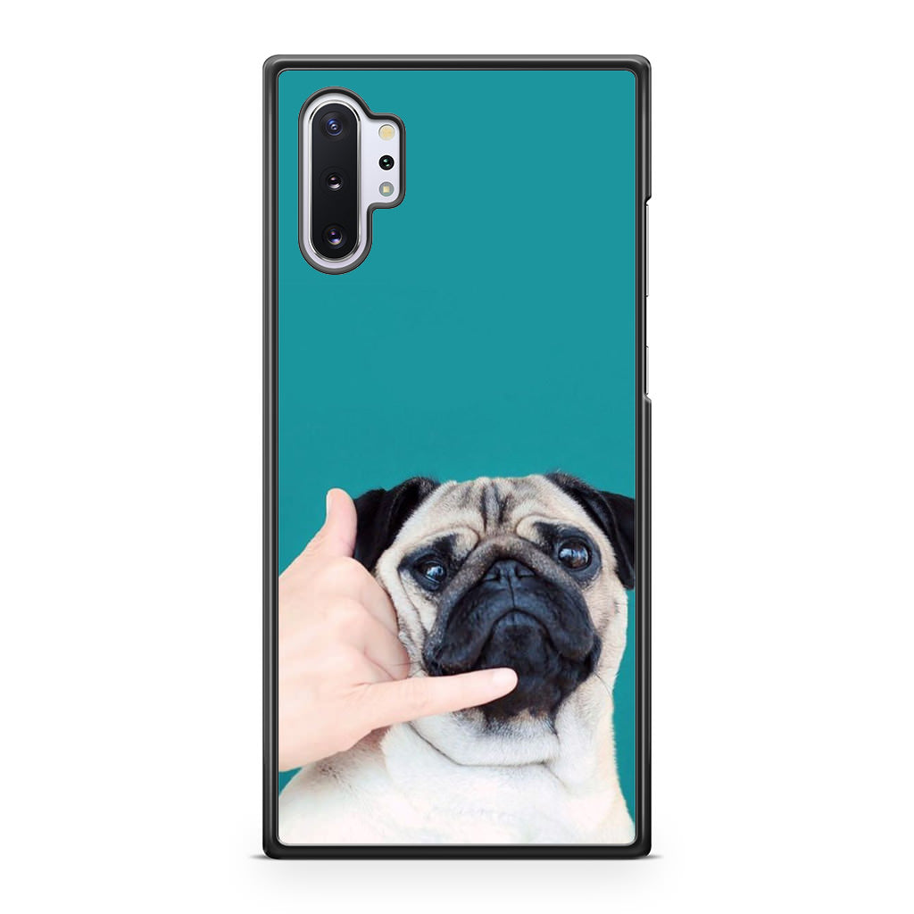 Pug is on the Phone Galaxy Note 10 Plus Case