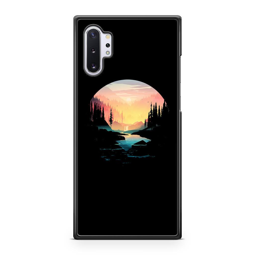 River Path at Dusk Galaxy Note 10 Plus Case