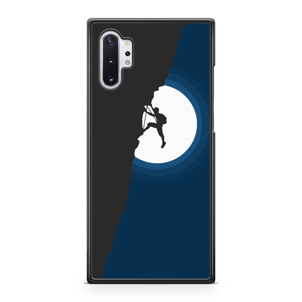 Silhouette of Climbers Galaxy Note 10 Plus Case