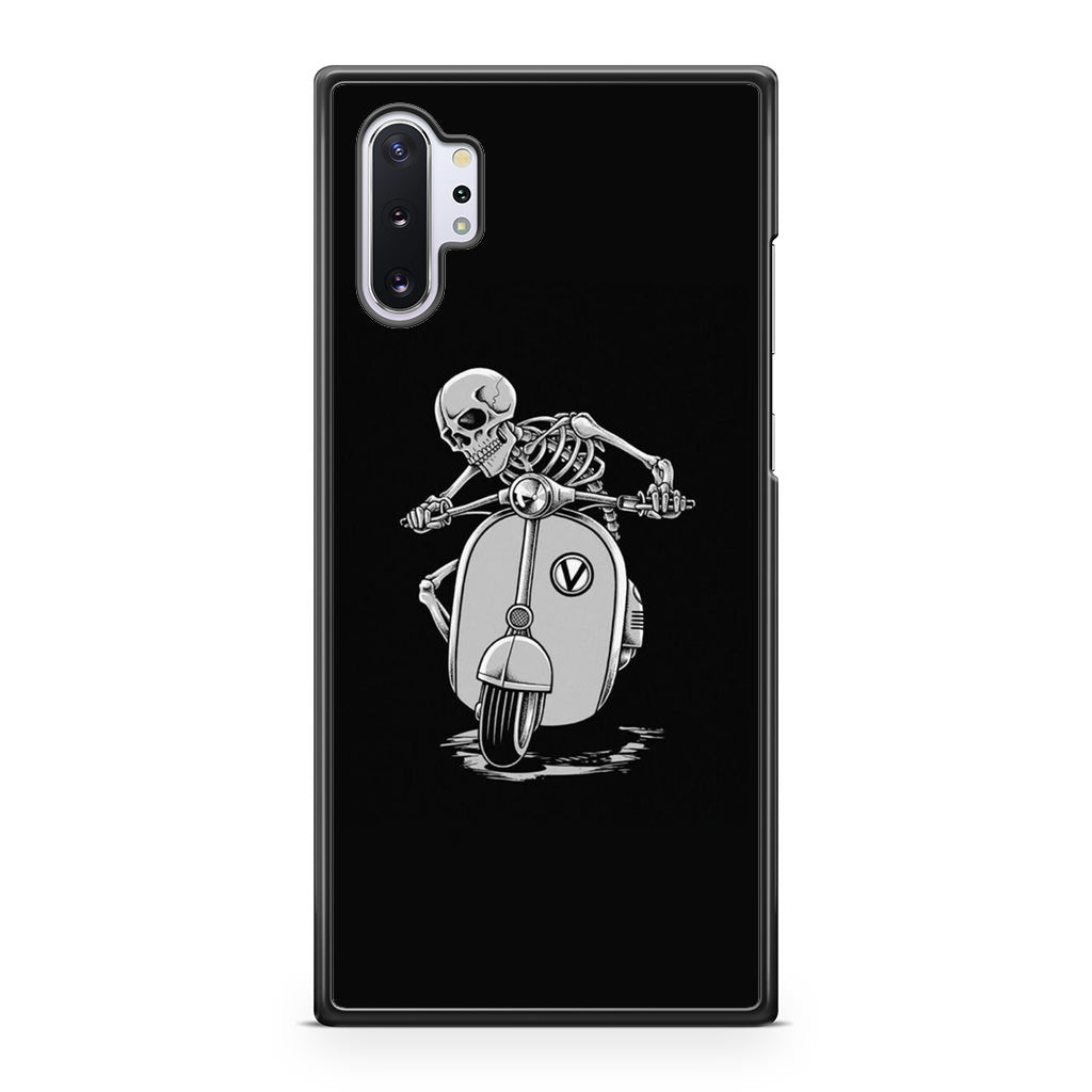 Skeleton Rides Scooter Galaxy Note 10 Plus Case