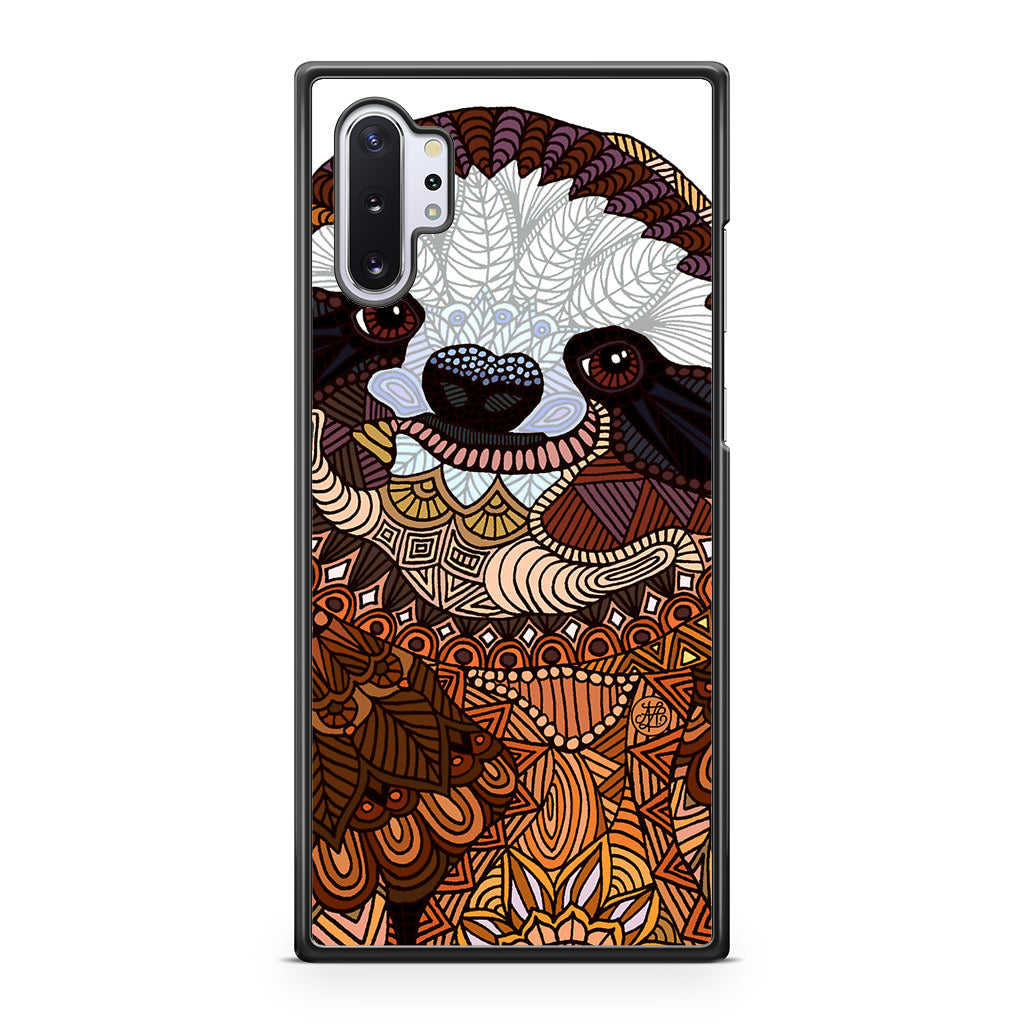 Sloth Ethnic Pattern Galaxy Note 10 Plus Case