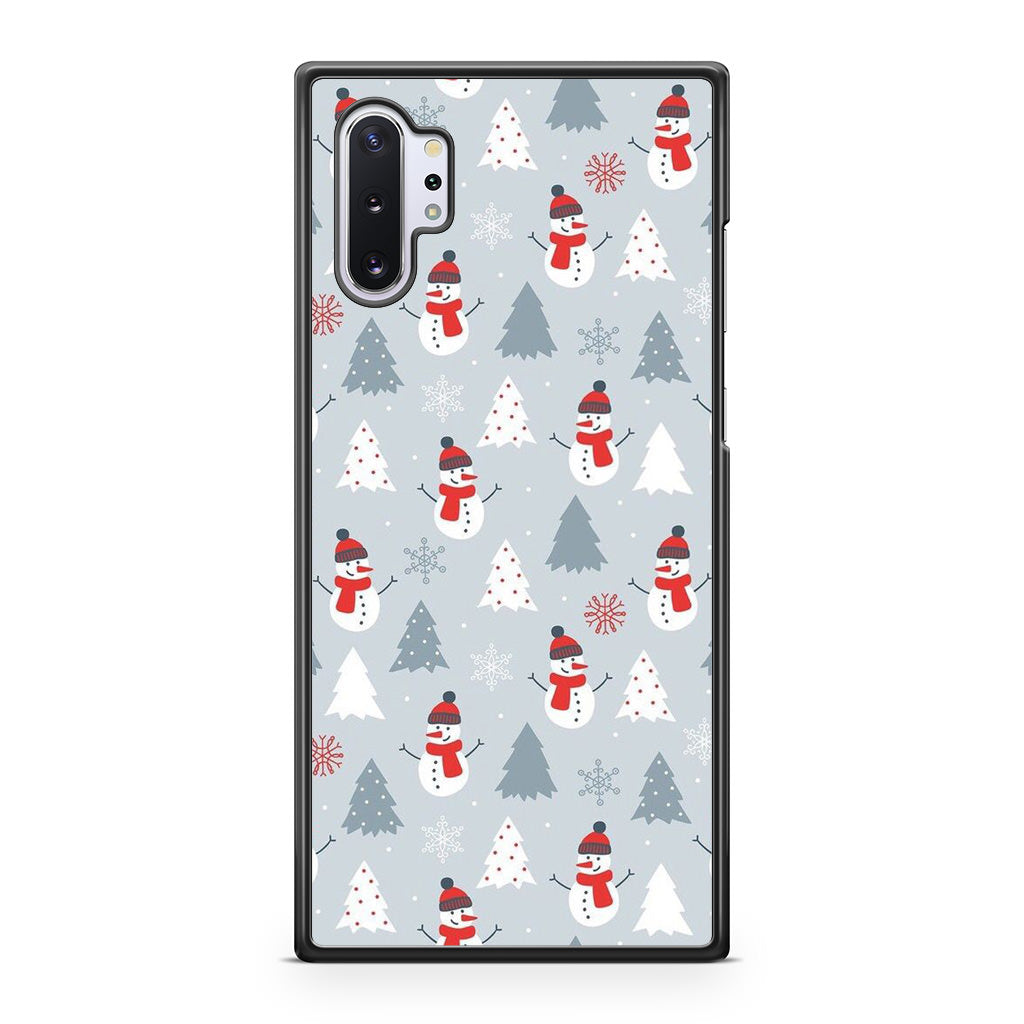 Snowmans Pattern Galaxy Note 10 Plus Case