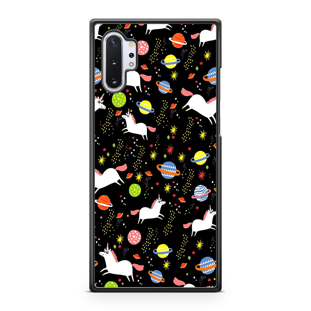 Space Unicorn Pattern Galaxy Note 10 Plus Case