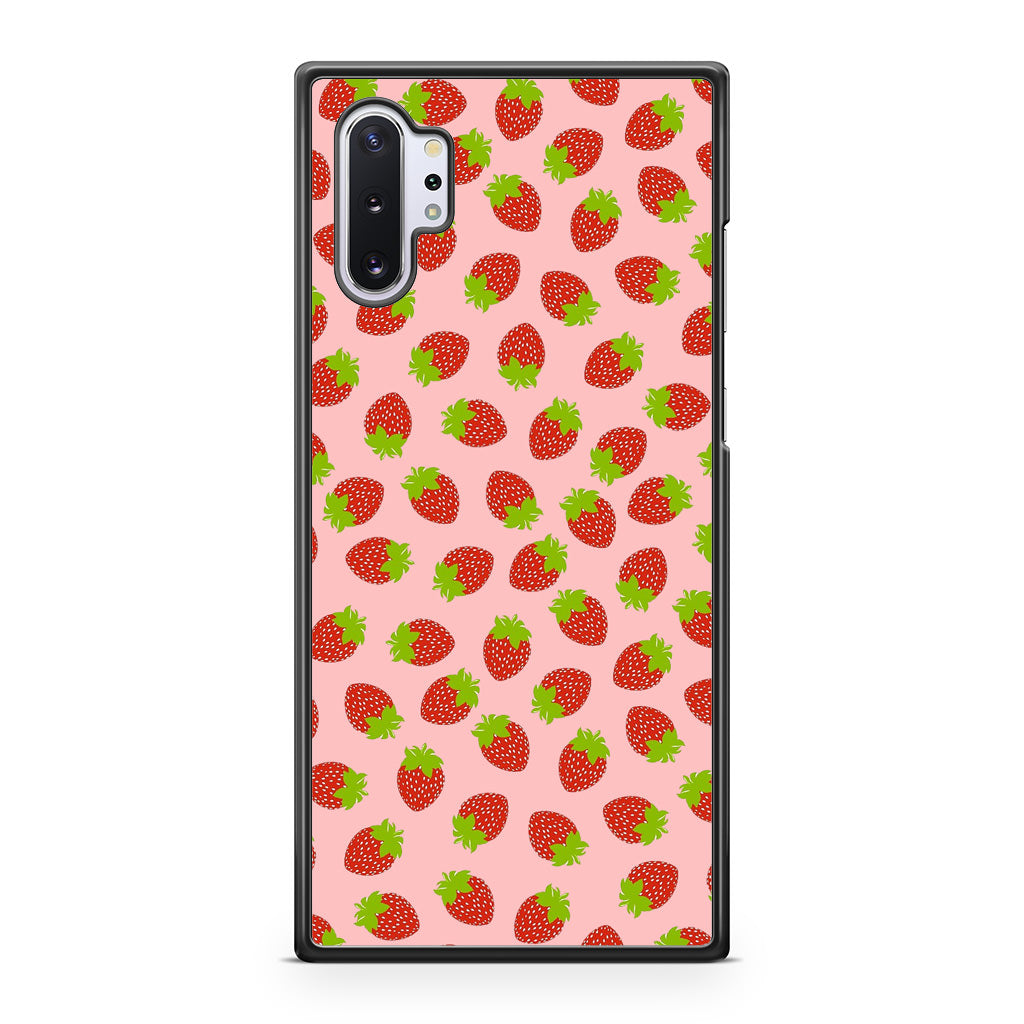 Strawberries Pattern Galaxy Note 10 Plus Case