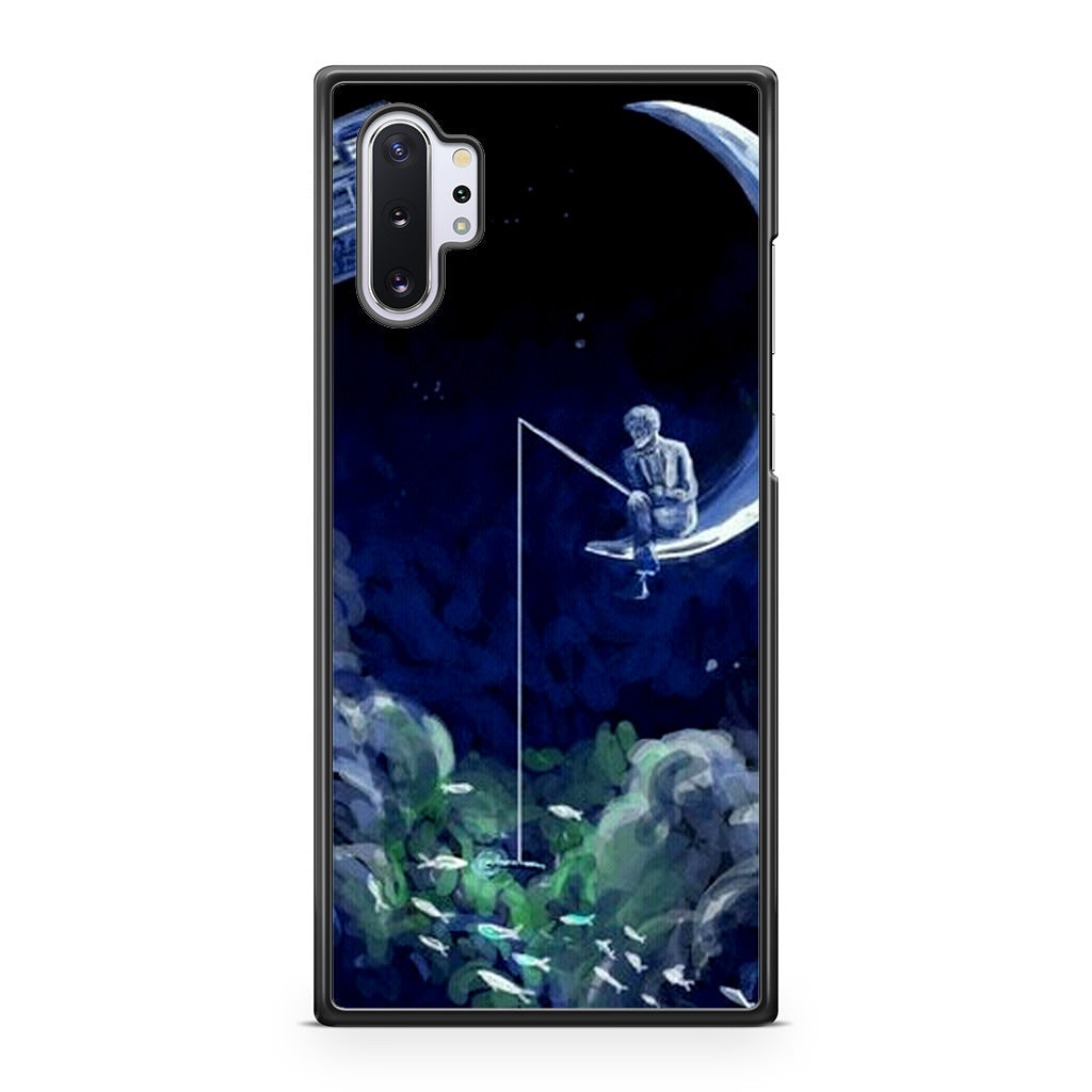 Tardis Walking To The Moon Galaxy Note 10 Plus Case