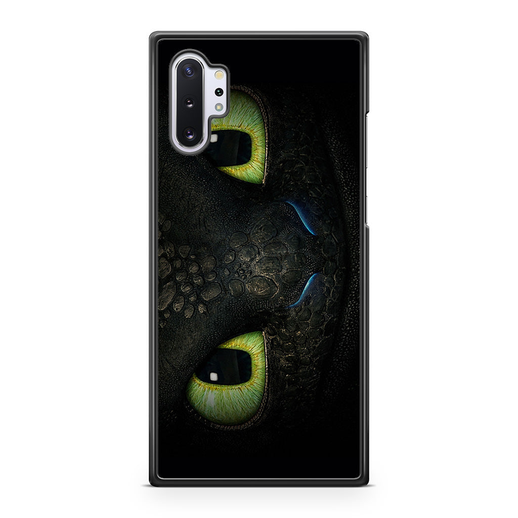 Toothless Dragon Eyes Close Up Galaxy Note 10 Plus Case