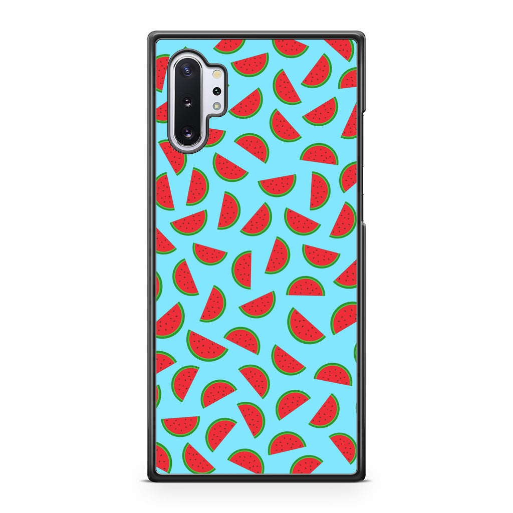 Watermelon Fruit Pattern Blue Galaxy Note 10 Plus Case