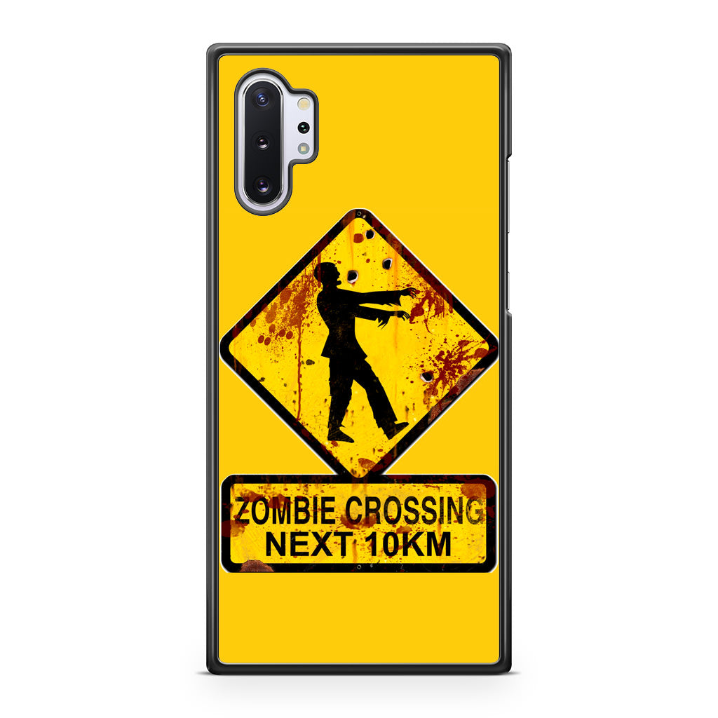 Zombie Crossing Sign Galaxy Note 10 Plus Case