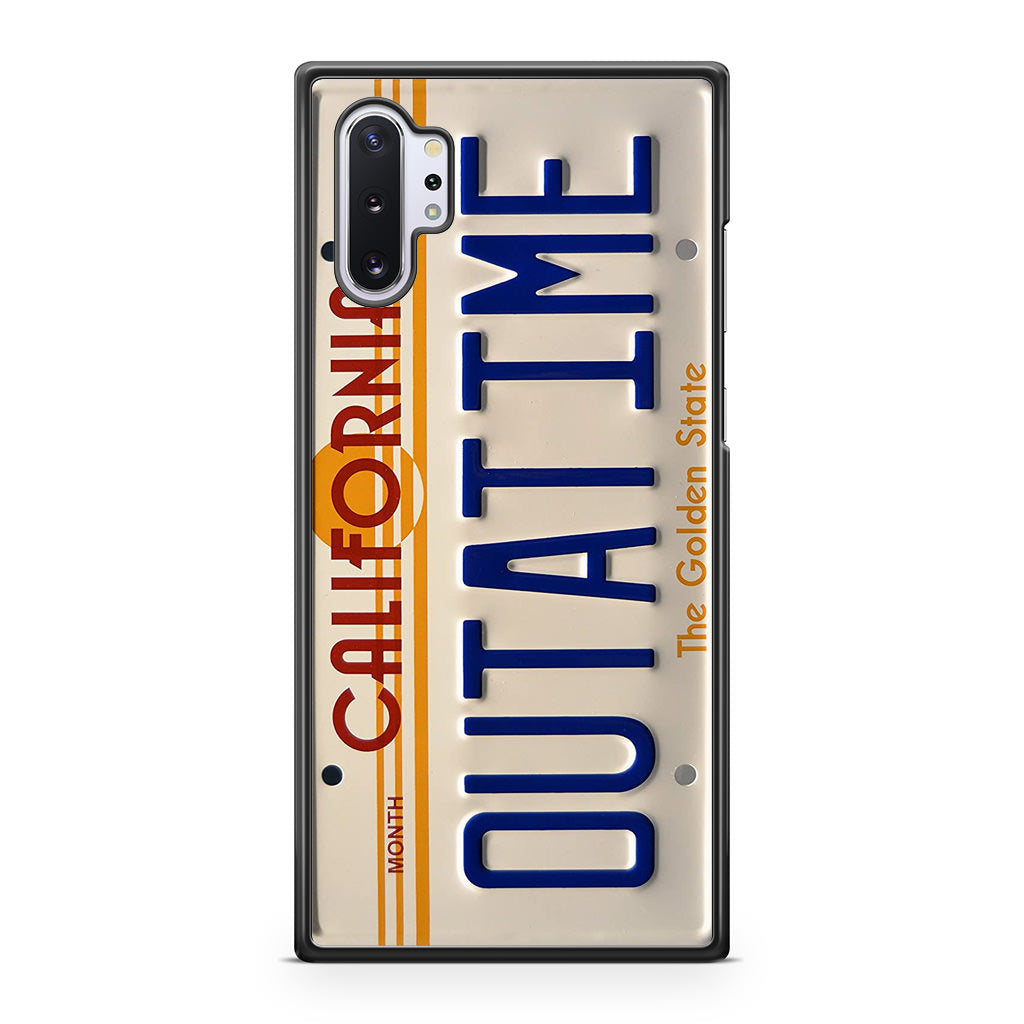 Back to the Future License Plate Outatime Galaxy Note 10 Plus Case