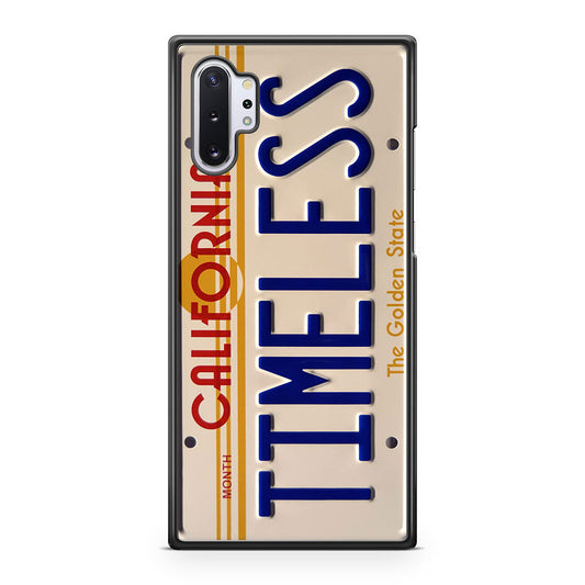 Back to the Future License Plate Timeless Galaxy Note 10 Plus Case