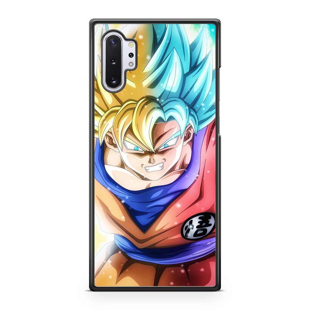 Goku SSJ 1 to SSJ Blue Galaxy Note 10 Plus Case