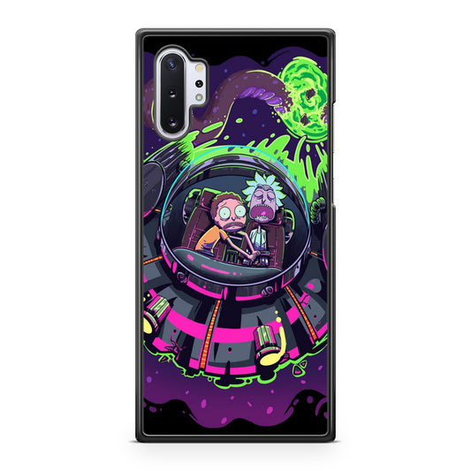 Rick And Morty Spaceship Galaxy Note 10 Plus Case
