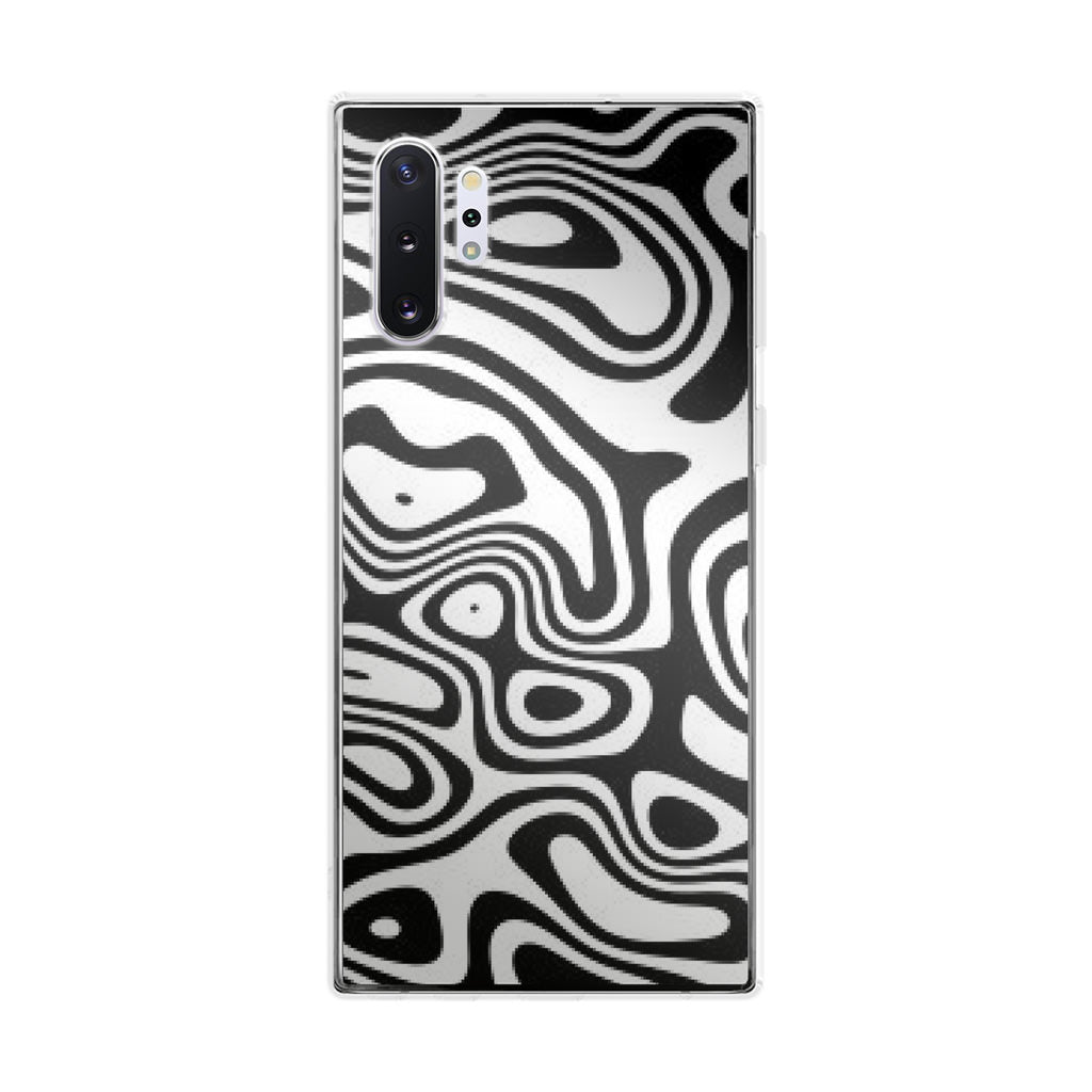 Abstract Black and White Background Galaxy Note 10 Plus Case