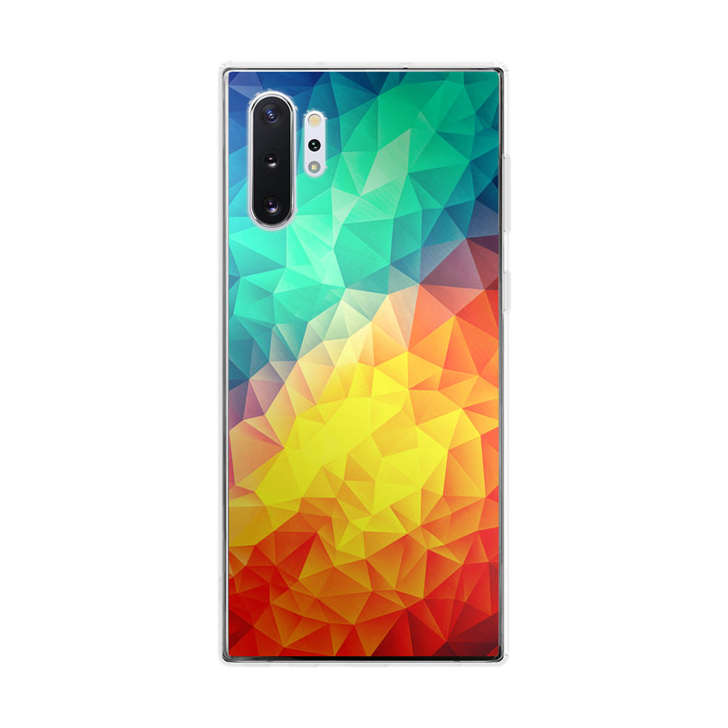 Abstract Multicolor Cubism Painting Galaxy Note 10 Plus Case