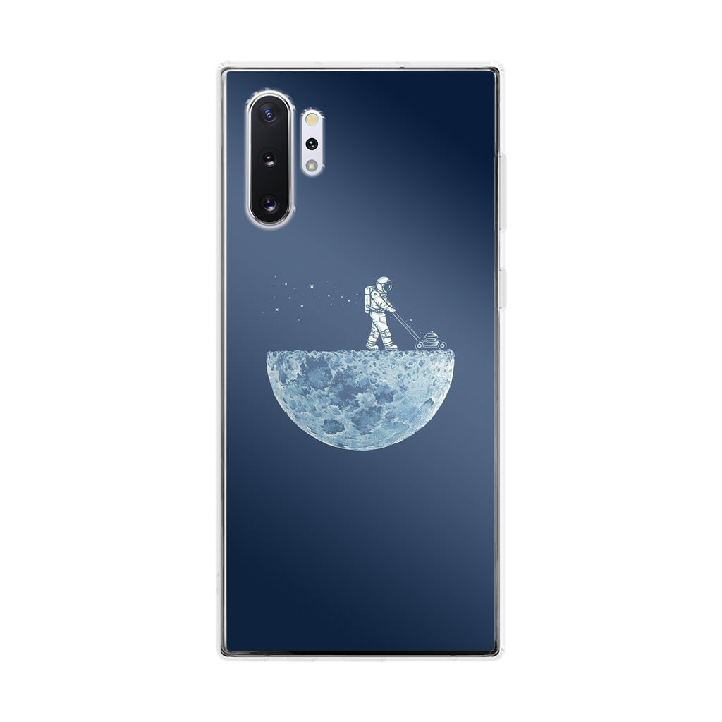Astronaut Mowing The Moon Galaxy Note 10 Plus Case