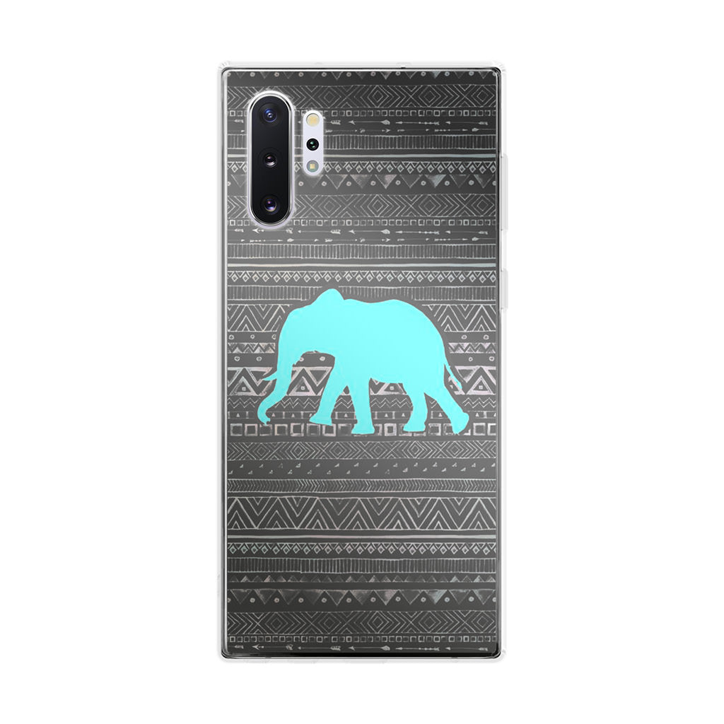 Aztec Elephant Turquoise Galaxy Note 10 Plus Case