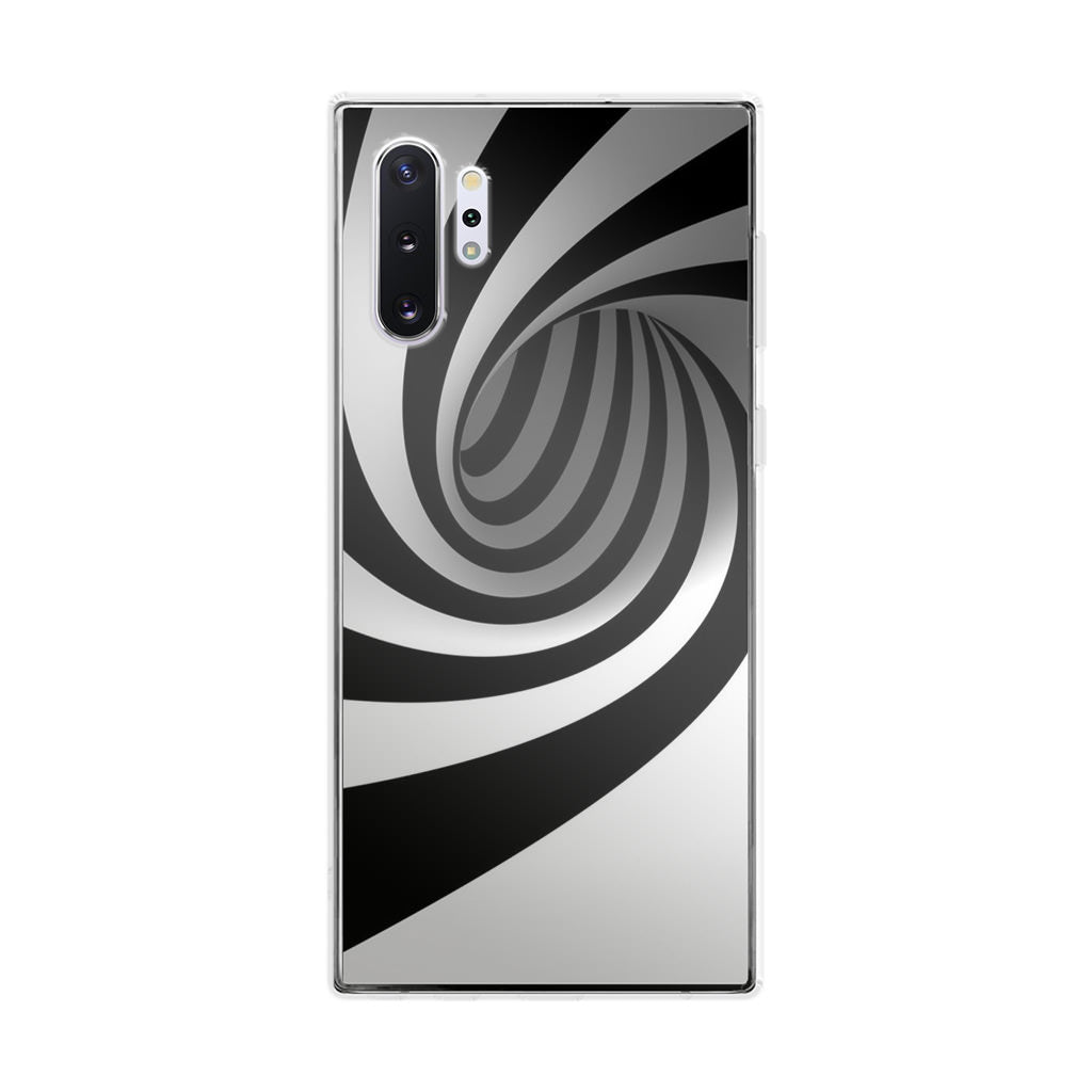 Black and White Twist Galaxy Note 10 Plus Case