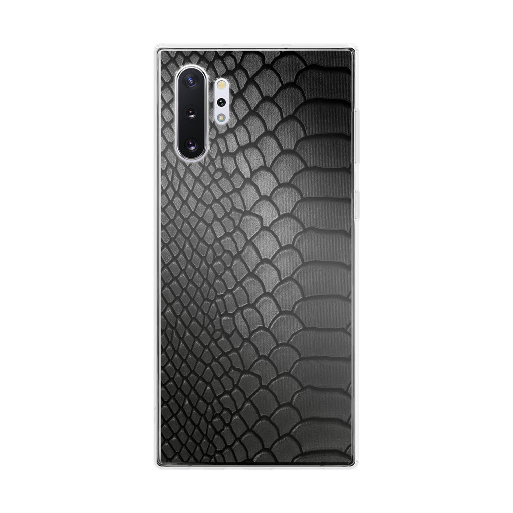 Black Snake Skin Texture Galaxy Note 10 Plus Case