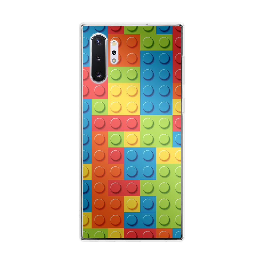 Blocks Rainbow Pattern Galaxy Note 10 Plus Case