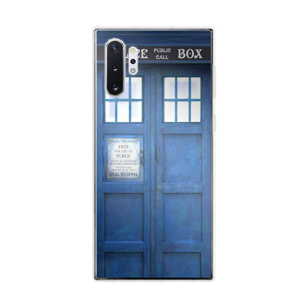 Blue Police Call Box Galaxy Note 10 Plus Case