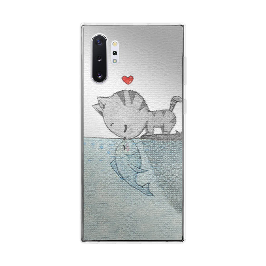 Cat Fish Kisses Galaxy Note 10 Plus Case