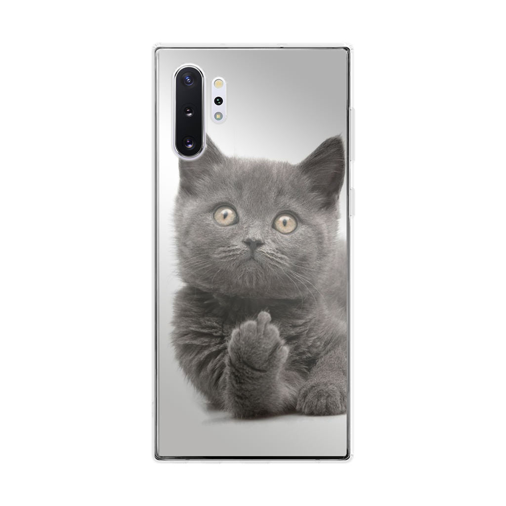 Finger British Shorthair Cat Galaxy Note 10 Plus Case