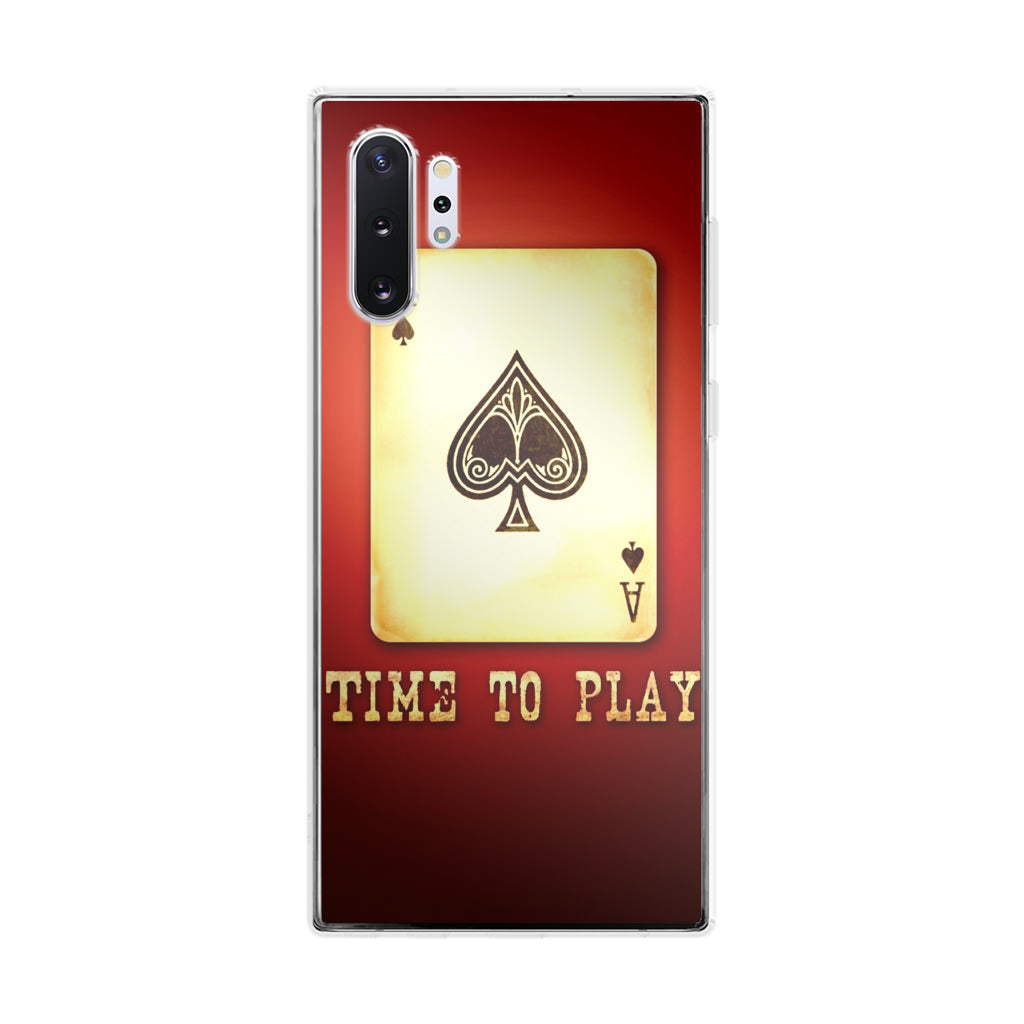 Game Card Time To Play Galaxy Note 10 Plus Case