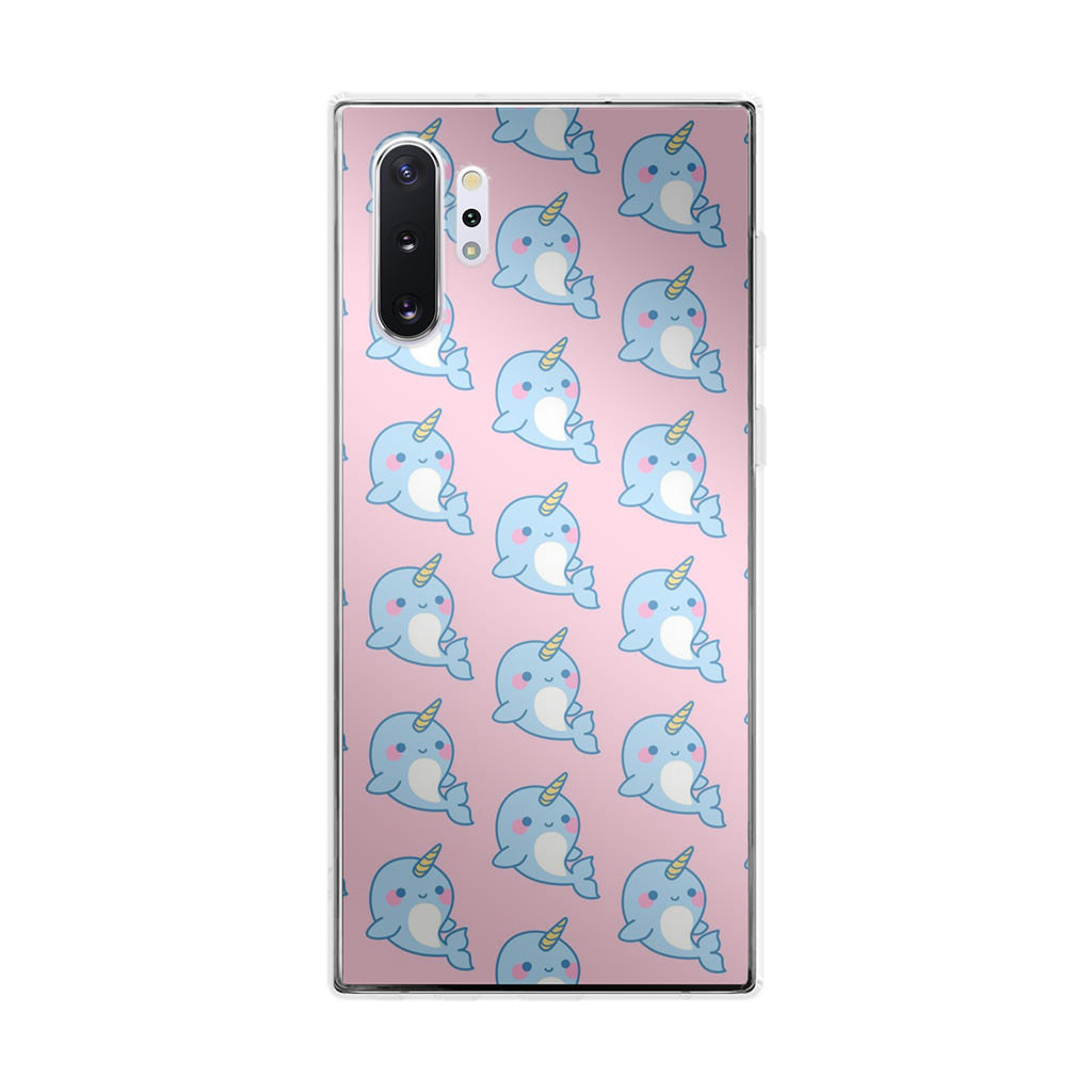 Horned Whales Pattern Galaxy Note 10 Plus Case