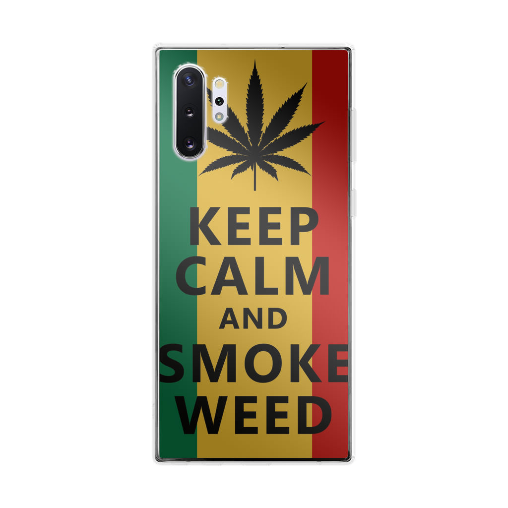 Keep Calm And Smoke Weed Galaxy Note 10 Plus Case