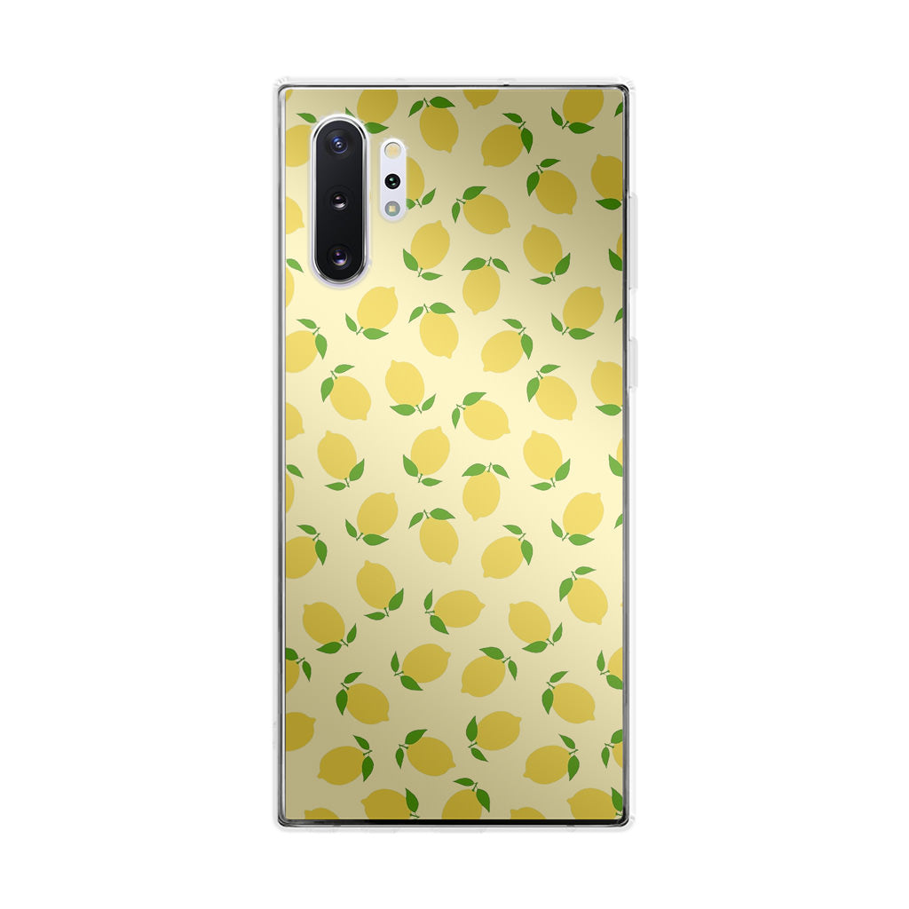 Lemons Fruit Pattern Galaxy Note 10 Plus Case