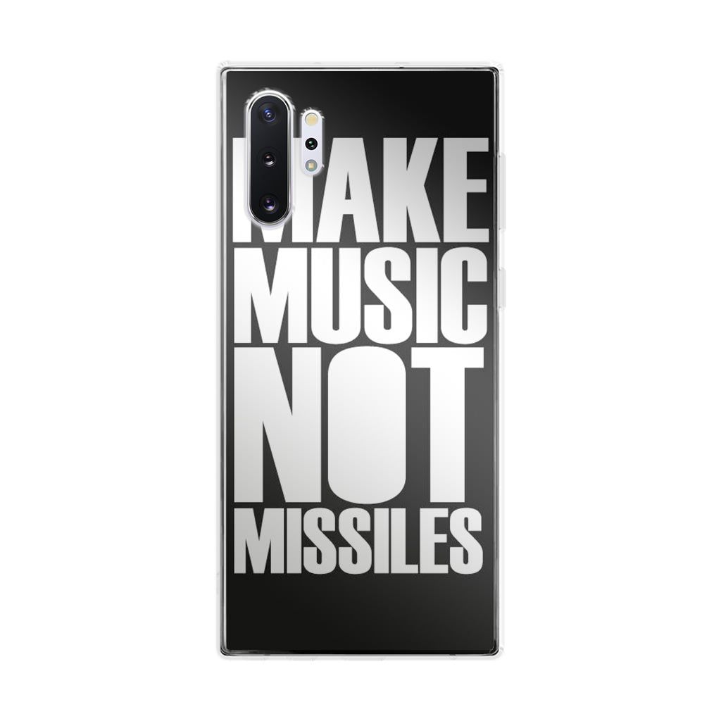 Make Music Not Missiles Galaxy Note 10 Plus Case