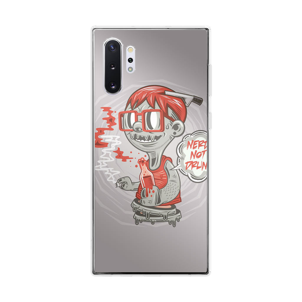 Nerd Not Drunk Zombie Galaxy Note 10 Plus Case