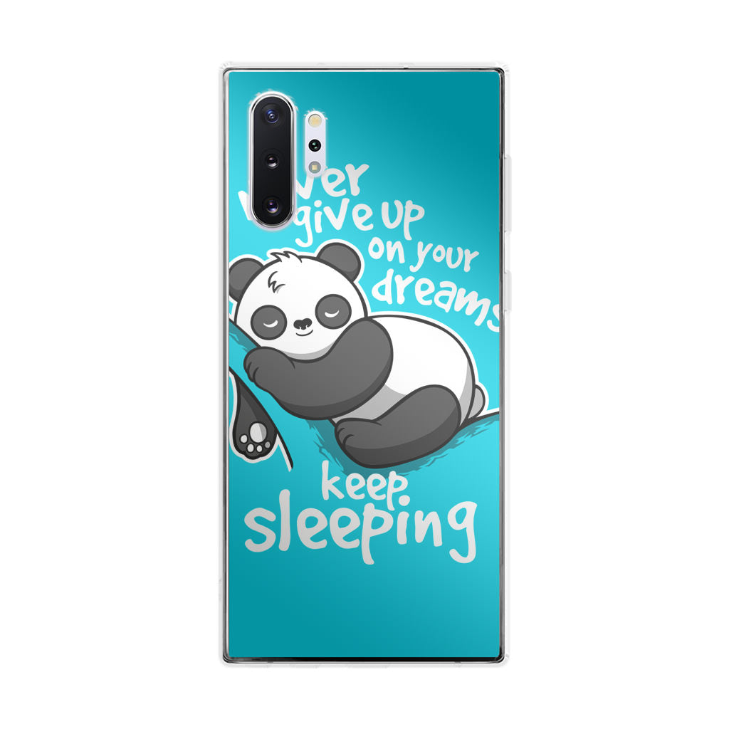 Panda Keep Sleeping Galaxy Note 10 Plus Case