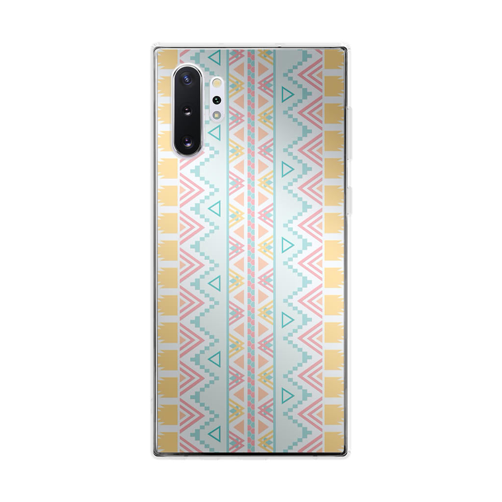 Peach Aztec Pattern Galaxy Note 10 Plus Case