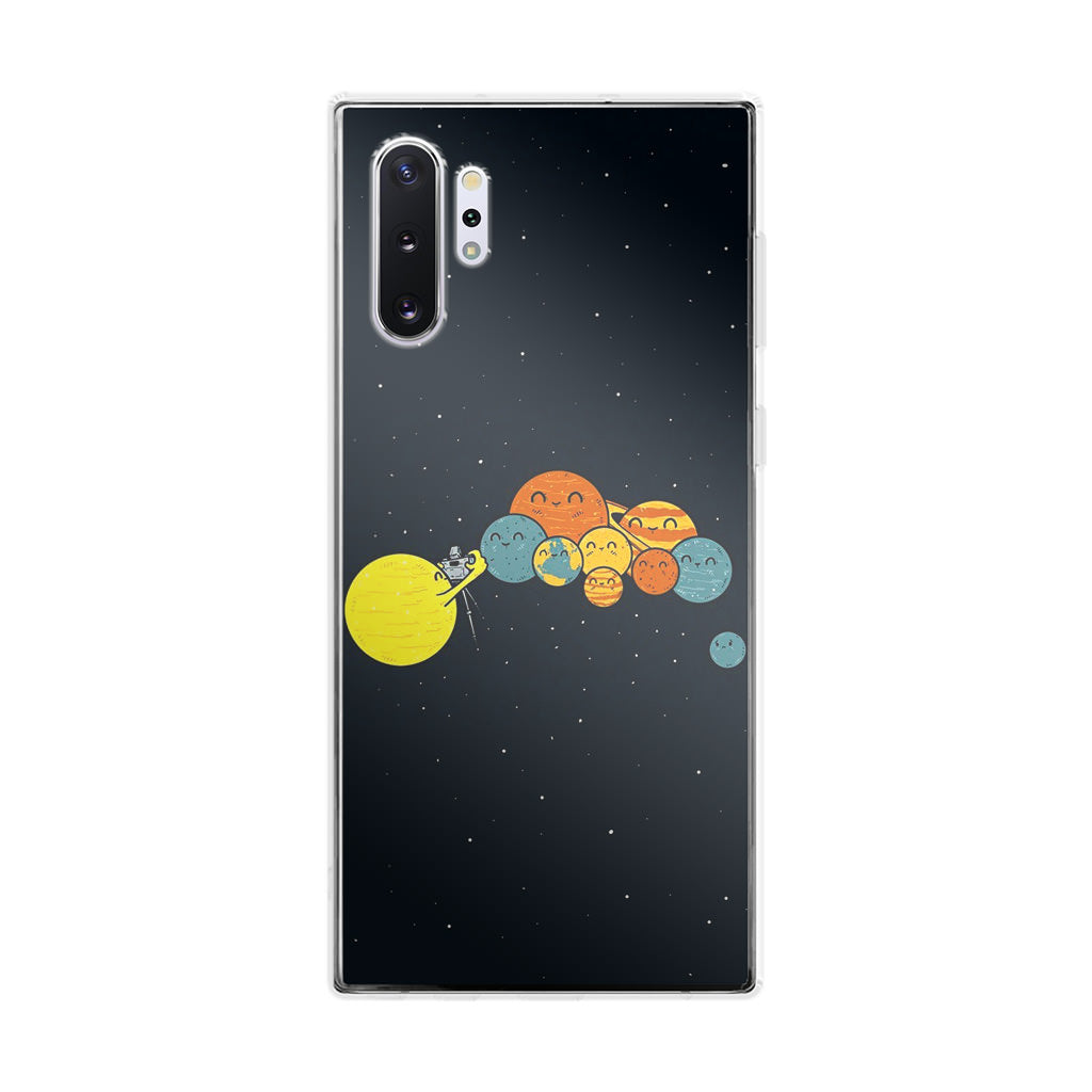 Planet Cute Illustration Galaxy Note 10 Plus Case