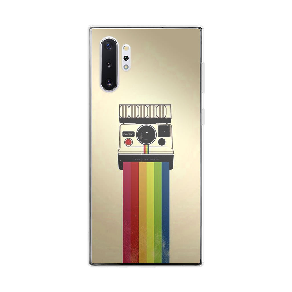 Polaroid Camera Colorful Rainbow Galaxy Note 10 Plus Case