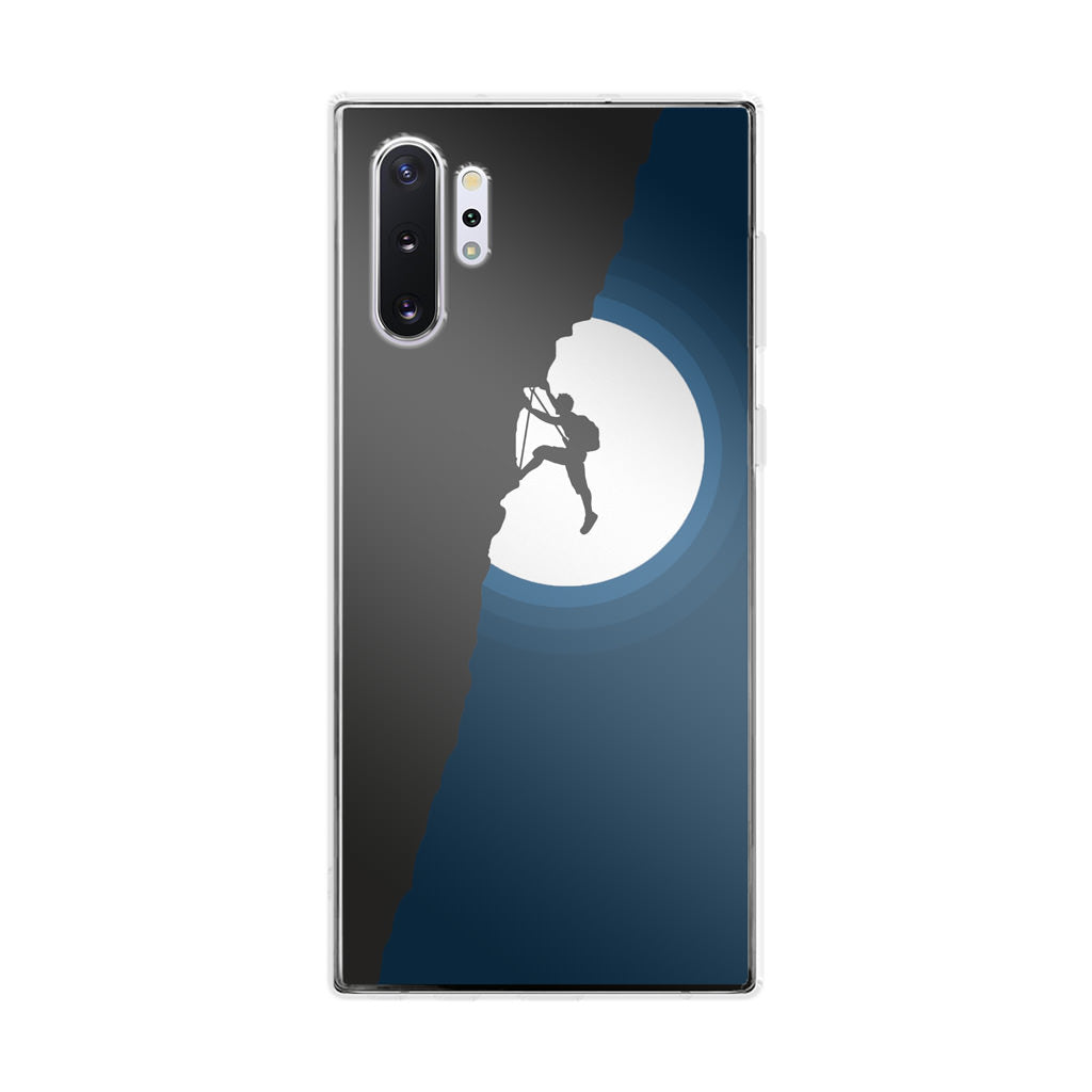 Silhouette of Climbers Galaxy Note 10 Plus Case