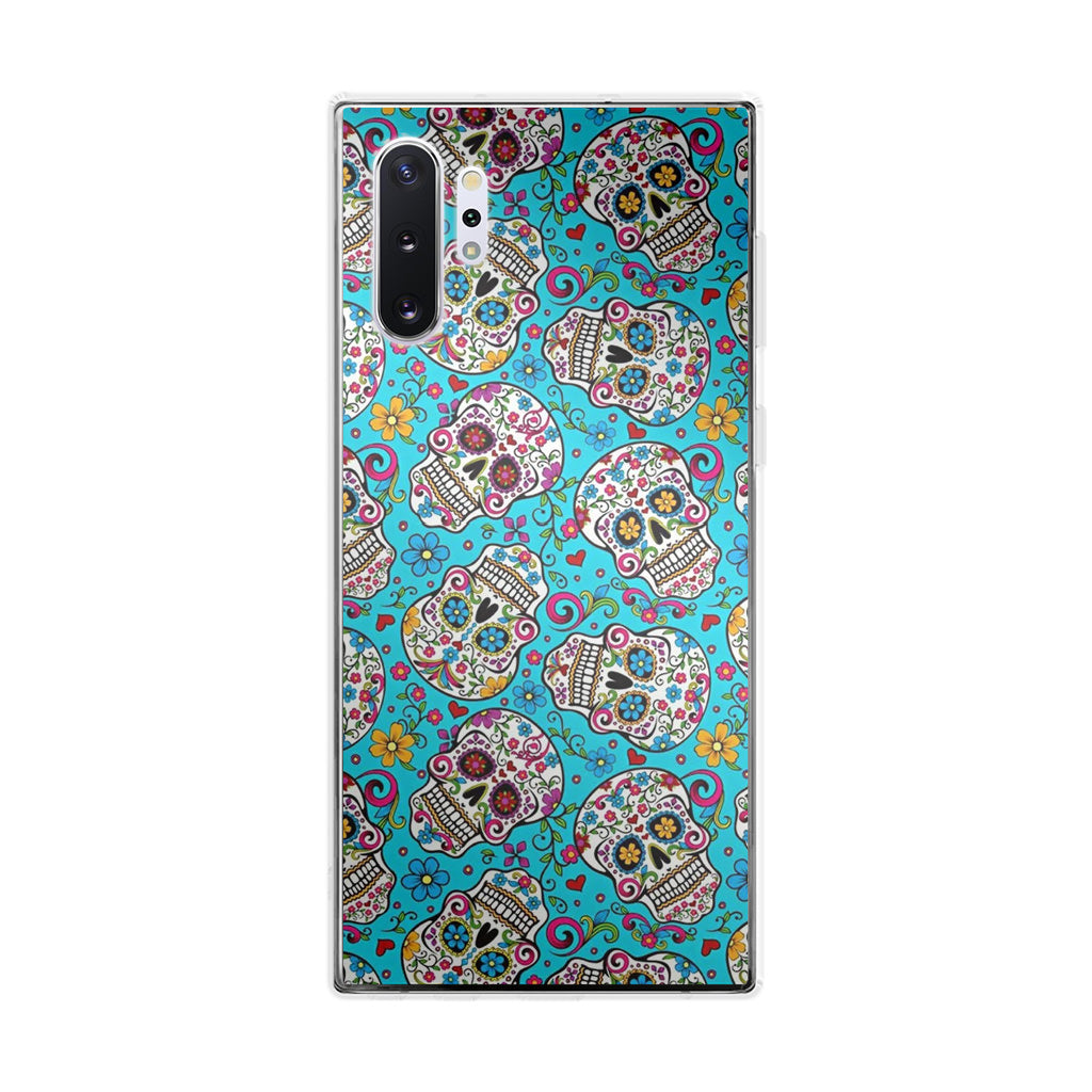 Skull Floral Sugar Galaxy Note 10 Plus Case