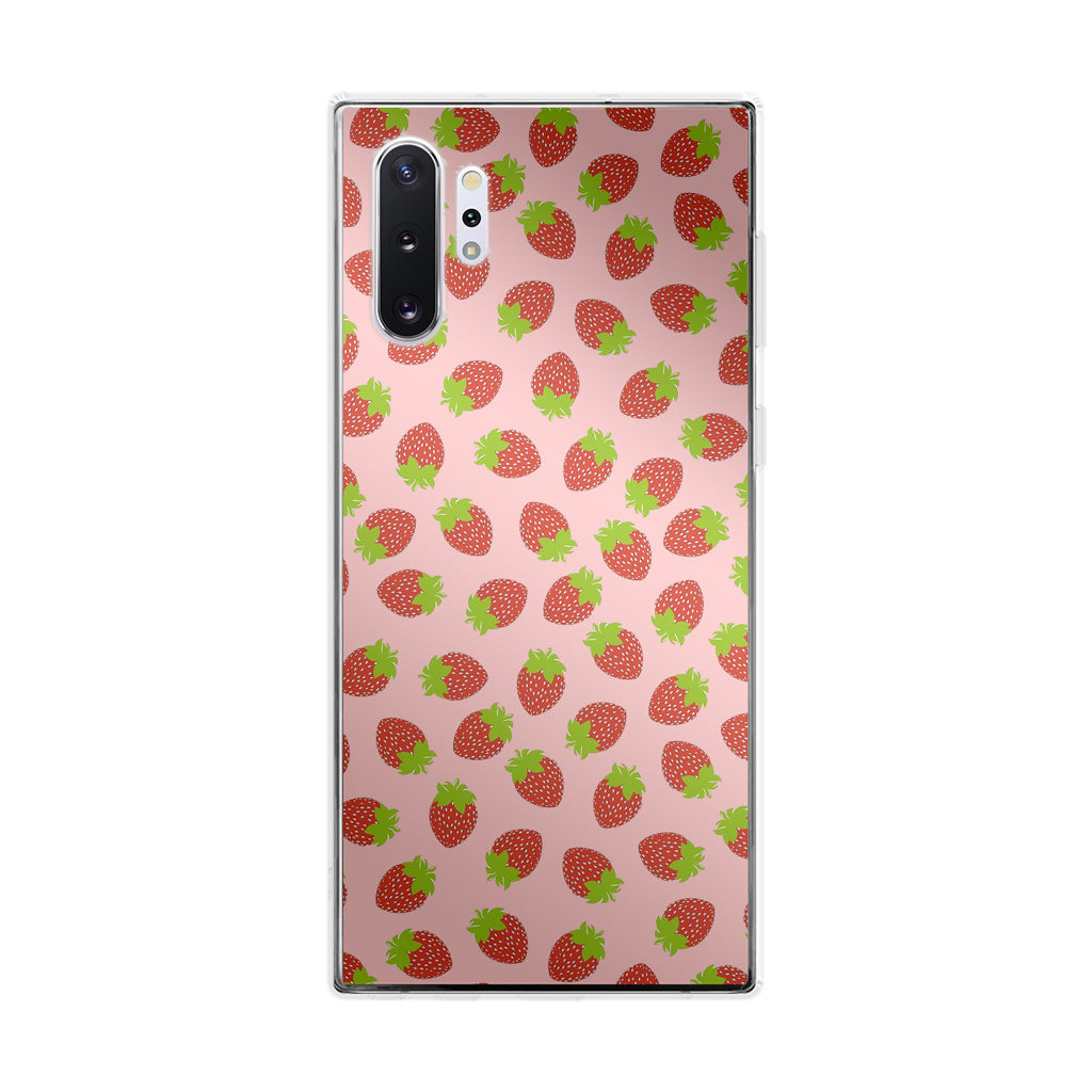 Strawberries Pattern Galaxy Note 10 Plus Case