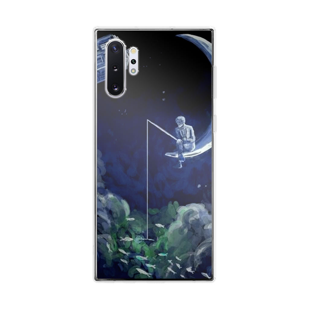 Tardis Walking To The Moon Galaxy Note 10 Plus Case