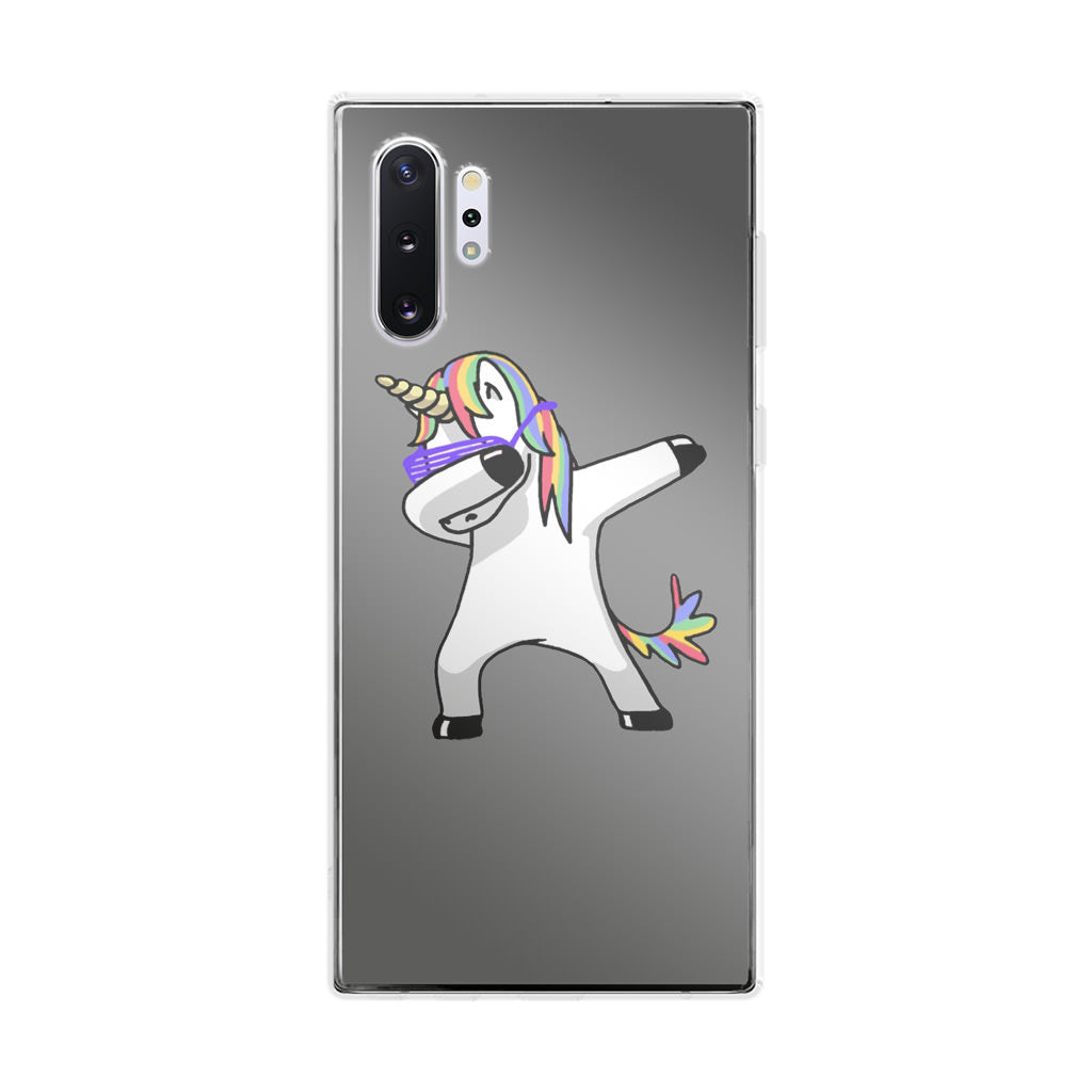 Unicorn Dabbing Grey Galaxy Note 10 Plus Case