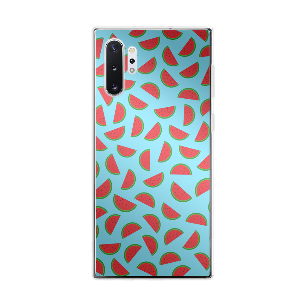 Watermelon Fruit Pattern Blue Galaxy Note 10 Plus Case