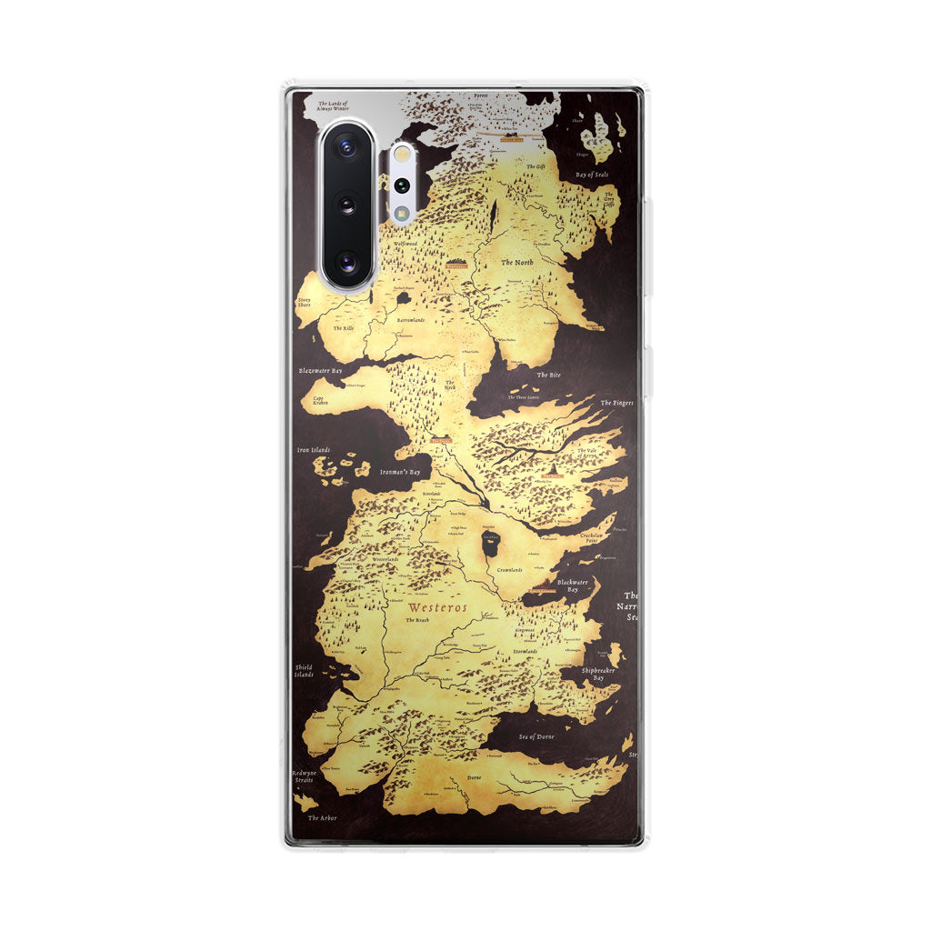 Westeros Map Galaxy Note 10 Plus Case