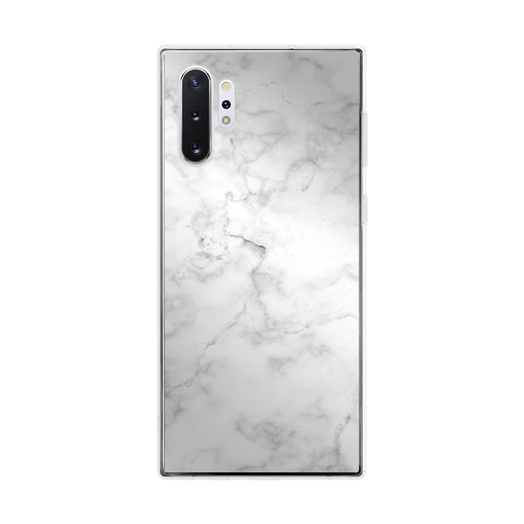 White Marble Galaxy Note 10 Plus Case