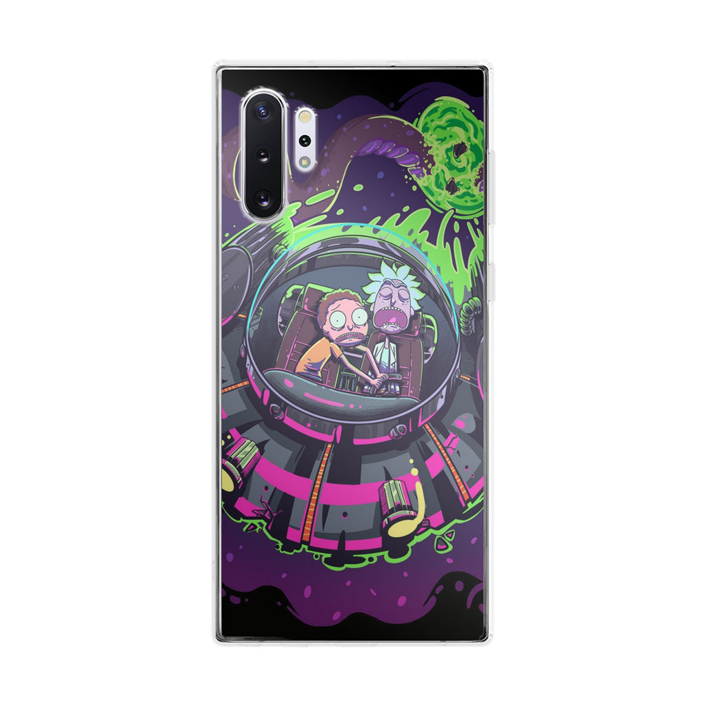 Rick And Morty Spaceship Galaxy Note 10 Plus Case