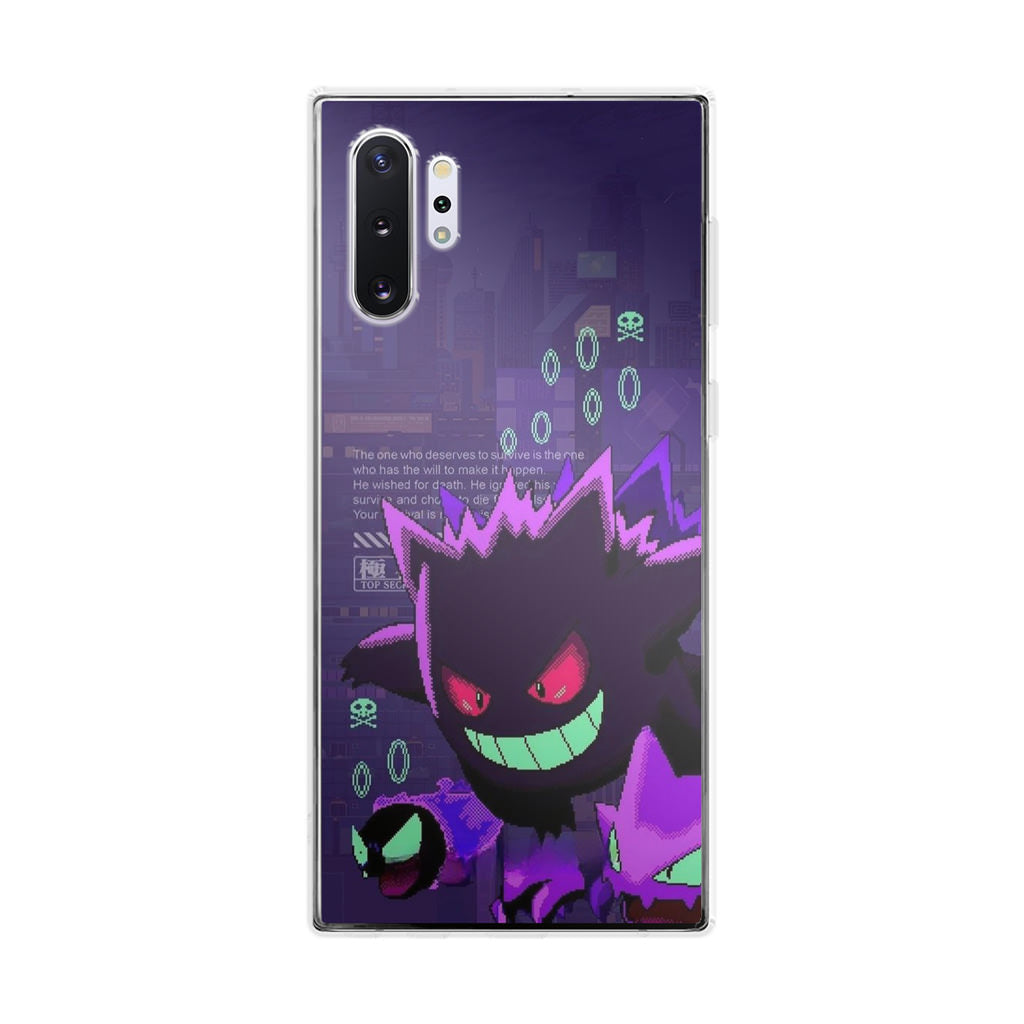 Gengar Pixel Art Galaxy Note 10 Plus Case