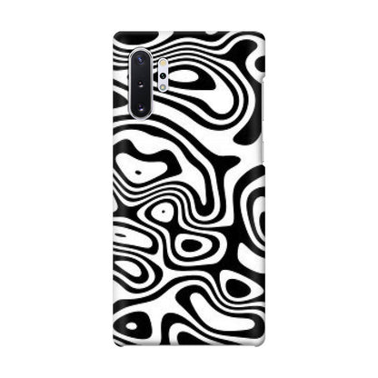 Abstract Black and White Background Galaxy Note 10 Plus Case